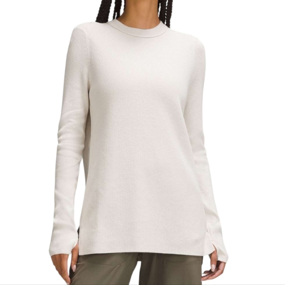Lululemon Take It All In Sweater Women Medium White